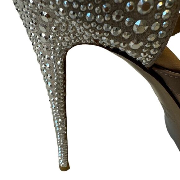 Valentino Micro Stud Suede Mary Jane D'Orsay Stiletto Heels Size 39.5 - Picture 14 of 14